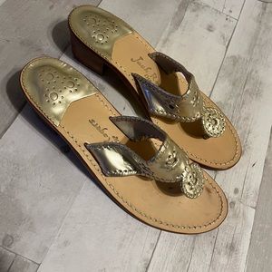 Ladies Jack Roger Sandals size 10 block heel